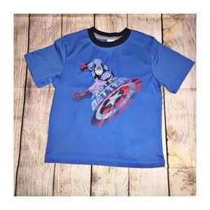Captain America Blue T-shirt Size 5